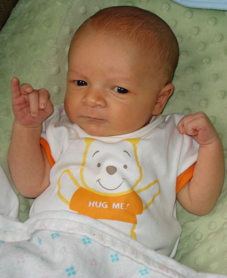 Greyson, 6 weeks old, grandson of Shirley Barra Fitzgerald